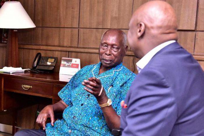 File image of Mzee Daniel Moi with Gideon Moi