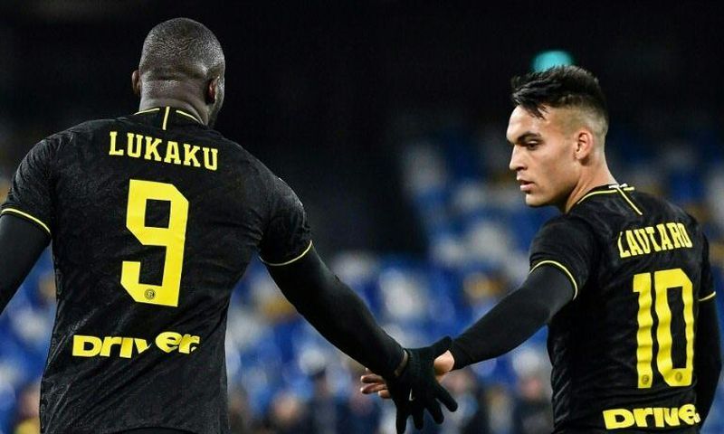 'Rough diamonds': Romelu Lukaku (L) and Lautaro Martinez (R) have formed a lethal strike partnership at Inter Milan this season.