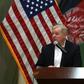 US Senator Lindsey Graham speaks during a press conference at the Resolute Support headquarters in Kabul
