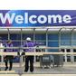 As organisers were considering whether to cancel this year's Mobile World Congress, workers were hanging up the 'welcome' sign at the Barcelona venue