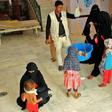 Children suffering from malnutrition receive treatment at a clinic in Yemen's northern Hajjah province