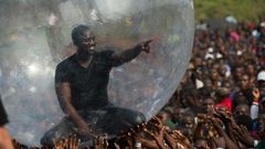 Akon spent his early childhood in Senegal but moved to the US at age seven, where he later rose to superstardom