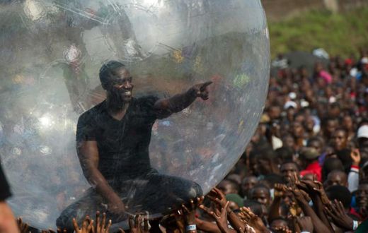 Akon spent his early childhood in Senegal but moved to the US at age seven, where he later rose to superstardom