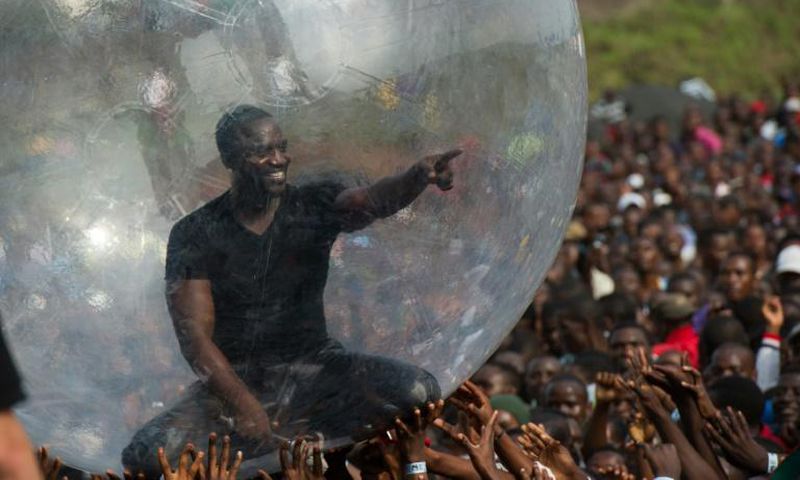 Akon spent his early childhood in Senegal but moved to the US at age seven, where he later rose to superstardom