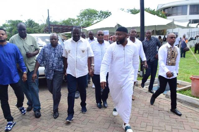 Raila Odinga announces Mombasa BBI rally set for January 25 will be held at Mama Ngina Waterfront Park not Tononoka Grounds as earlier stated