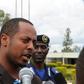 Rwandan musician Kizito Mihigo, pictured speaking to the media after being arrested in April 2014 on charges of threatening state security