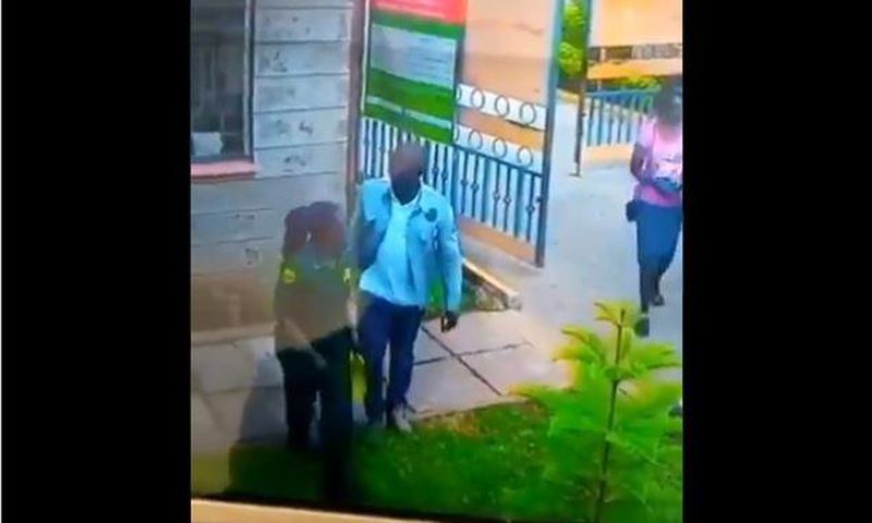 Viral CCTV clip of female guard being assaulted at Komarock Phase 5A causes uproar