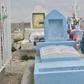 Maria Guadalupe Guereca beside the tomb of her son Sergio Hernandez who was killed in a cross-border shooting by a US border patrol agent