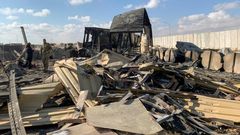 Some of the destruction wrought by volleys of Iranian missiles that hit Ain al-Asad airbase -- home to 1,500 US troops -- in the early hours of last Wednesday