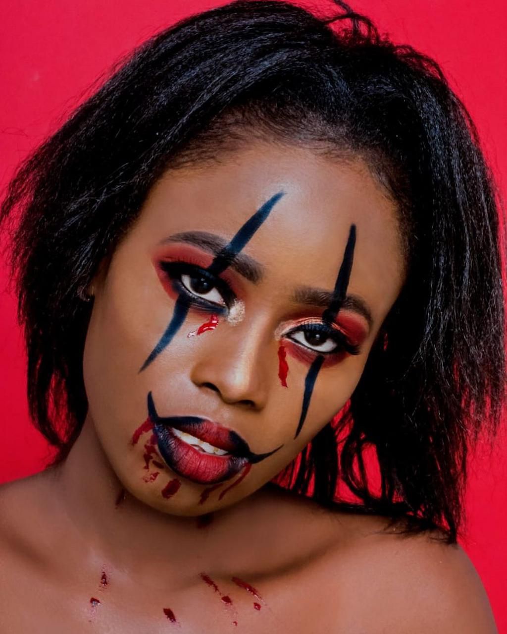 Halloween inspired look by Vera sidika beauty parlor (Instagram)