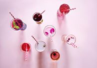 Pink & red juices & smoothies