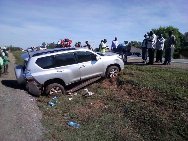 File image of a vehicle that was involved in an accident