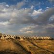 The town of Eizariya in the occupied West Bank, looking towards the settlement of Maale Adumim, Israel's largest in the occupied territories