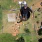 Two decades on from his initial effort, Kruger, 52, is on the verge of smashing his record for sitting in a pole 25 metres above the ground