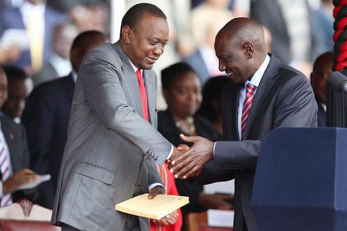 File image of DP Ruto with President Uhuru Kenyatta