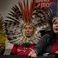"Bolsonaro's dream is our nightmare, and it will be our extermination," said Sonia Guajajara (R) of the Brazilian Indigenous People's Assembly (APIB)