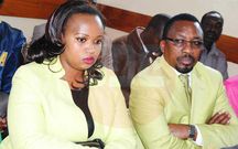 File image of Pastor James Ng’ang’a of Neno Evangelism center with his wife