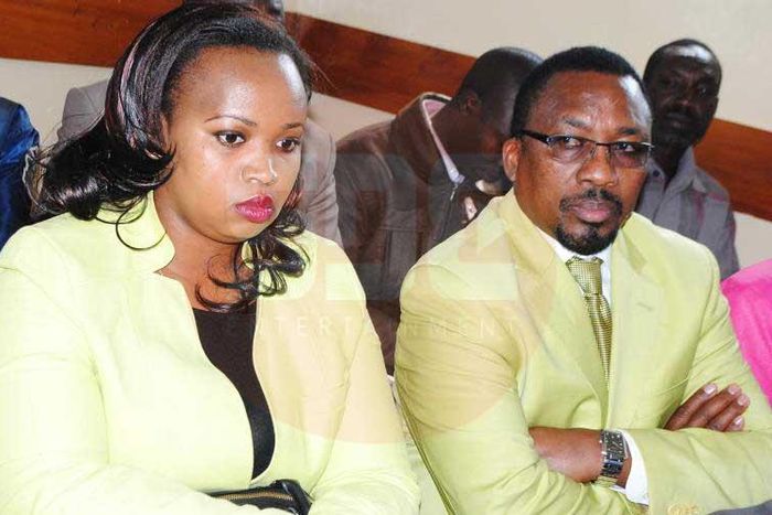 File image of Pastor James Ng’ang’a of Neno Evangelism center with his wife