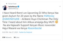 Bahati’s savage claps back at G Money after saying he doesn’t know him (Screenshots)