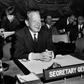 Only the second secretary-general in UN history, Dag Hammarskjold was killed along with 15 others on September 18, 1961 when their plane crashed in what was then known as Northern Rhodesia