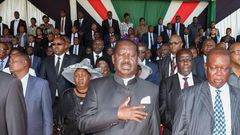 DP William Ruto's mother, Mama Sarah Cheruyoit, makes rare public appearance at Mzee Moi's funeral