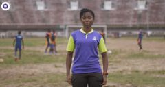 Chinasa Ukandu. Chinasa from Nigeria and Luis Alejandro Castañeda from Colombia win the WorldRemit and Arsenal “Future Stars” coaching programme