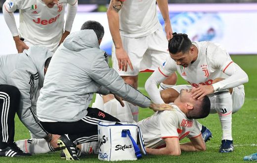 Turkish defender Merih Demiral pulled up injured shortly after scoring his first Juventus goal