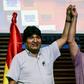Former president Evo Morales (left) hand-picked Luis Arce to be the Movement for Socialiam candidate in May's general election