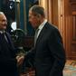 Russian Foreign Minister Sergei Lavrov welcomes Libya's military strongman Khalifa Haftar in Moscow