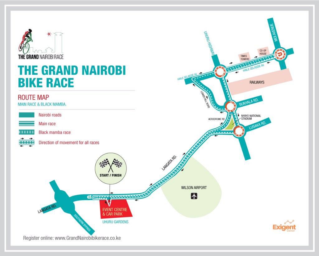 Lang'ata Road, Uhuru Highway, Haile Selassie to be closed on December 1, 2019