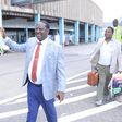 File image of Raila Odinga at JKIA