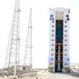 A handout picture released by Iran's defense ministry shows the Zafar rocket, which is Persian for "Victory," ahead of launch at the Imam Khomeini Spaceport in Semnan province