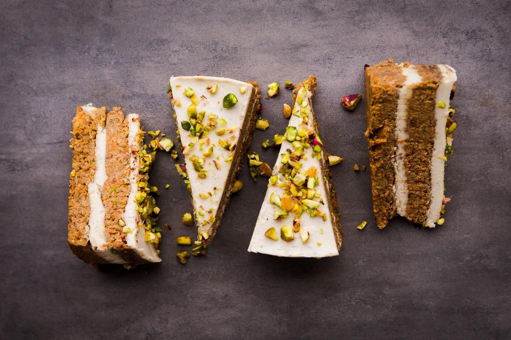 Raw vegan pistachio carrot cake