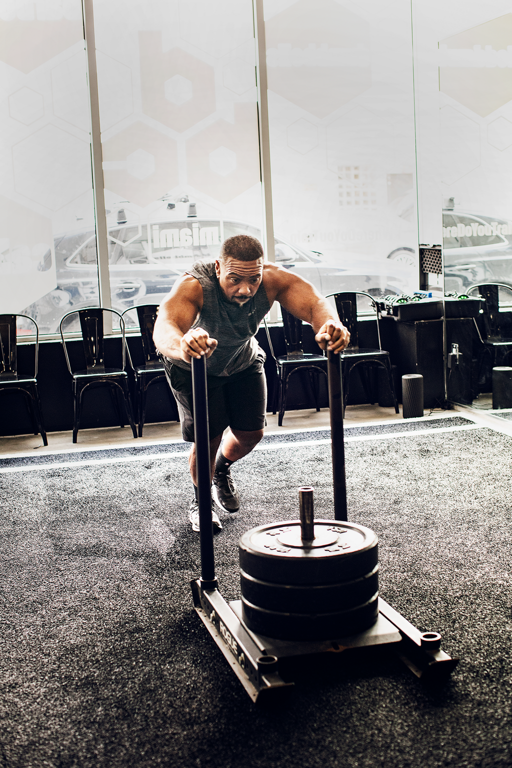 Timbaland trains at DBC Fitness in Miami. That stands for "dumbbells, barbells, and cables."