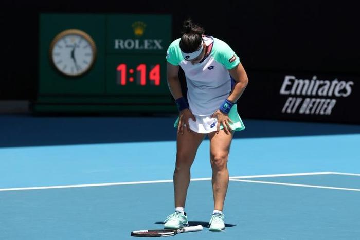 Tunisia's Ons Jabeur lost her quarter-final against Sofia Kenin of the US