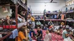 A Cell Full of Prisoners in Syria