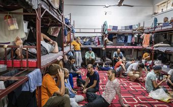 A Cell Full of Prisoners in Syria