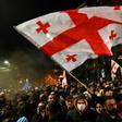 Opposition supporters have staged a series of mass rallies in the capital Tbilisi after the ruling party voted down legislation to hold next year's elections under a new proportional voting system