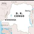 Map of Democratic Republic of Congo, locating Beni