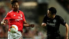 Portugal midfielder Gedson Fernandes (left) has signed for Tottenham