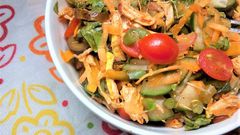 #RecipeWithAPulseliveTwist: Kenyan sautéed veggie salad with seasoned shredded chicken