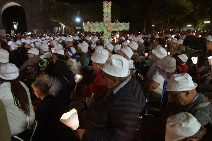 The holy town of Lourdes in southern France attracted some 770,000 visitors last year