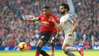 Marcus Rashford and Mohamed Salah during a previous match