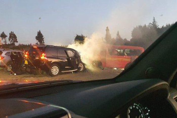 Bernard Muya, driver of matatu that collided with Raphael Tuju's car put on life support