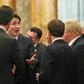 Canadian Prime Minister Justin Trudeau, (3rdL) speaks with and Britain's Prime Minister Boris Johnson (R), France's President Emmanuel Macron (2ndR), NATO Secretary General Jens Stoltenberg (2ndL) and Britain's Princess Anne at Buckingham Palace