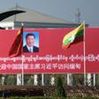 Billboards and banners welcomed China's Xi Jinping to Naypyidaw on Friday