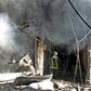 Smoke billows from a building following a reported bombardment by pro-Syrian government forces in the town of Maaret al-Numan in Syria's Idlib province, the country's last major opposition bastion, on December 20, 2019