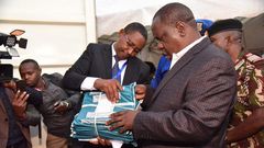 Interior CS Fred Matiang'i oversing start of KCPE exams