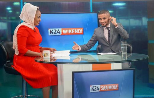Mwanaisha Chidzuga and Ahmed Bhalo. Anchor Ahmed Bhalo breaks silence after exit from K24