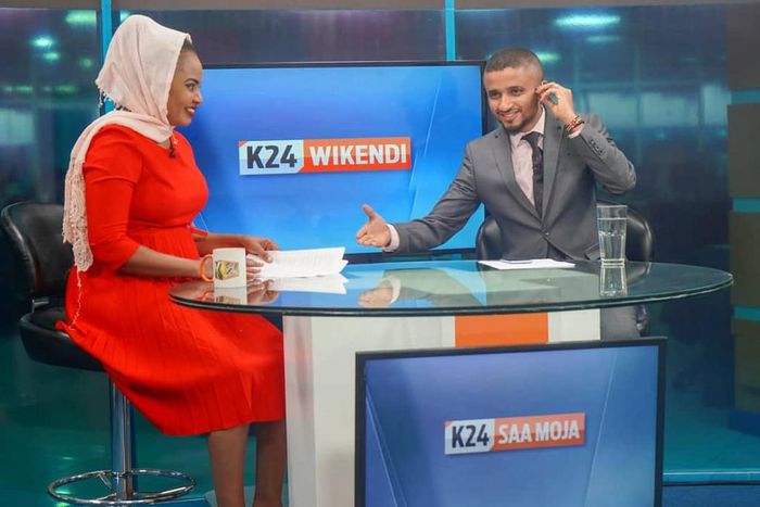 Mwanaisha Chidzuga and Ahmed Bhalo. Anchor Ahmed Bhalo breaks silence after exit from K24